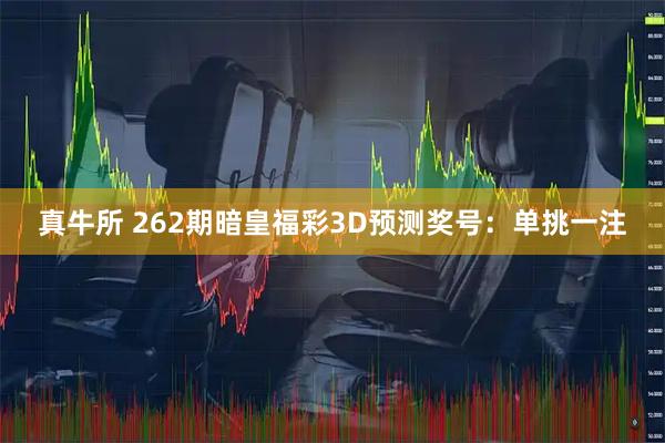 真牛所 262期暗皇福彩3D预测奖号：单挑一注